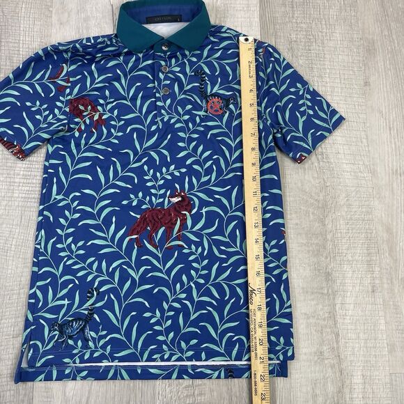 Greyson Golf Youth Tiger Floral AOP Print Polo Youth Size Large EUC I - Picture 7 of 9